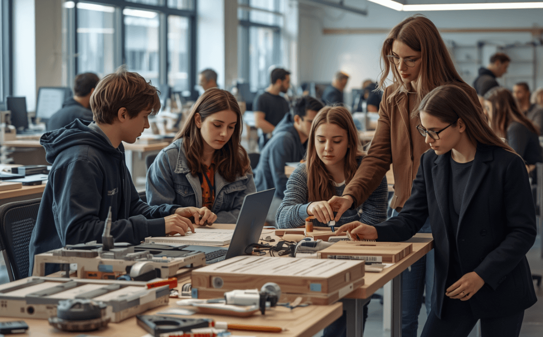 Laboratório de inovação educativa com estudantes e tecnologia de prototipagem